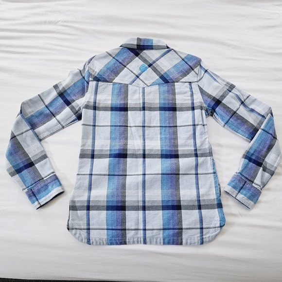 STIO | Hutkeeper Misty Cloud Plaid flannel pocket button up shirt - Picture 2 of 12